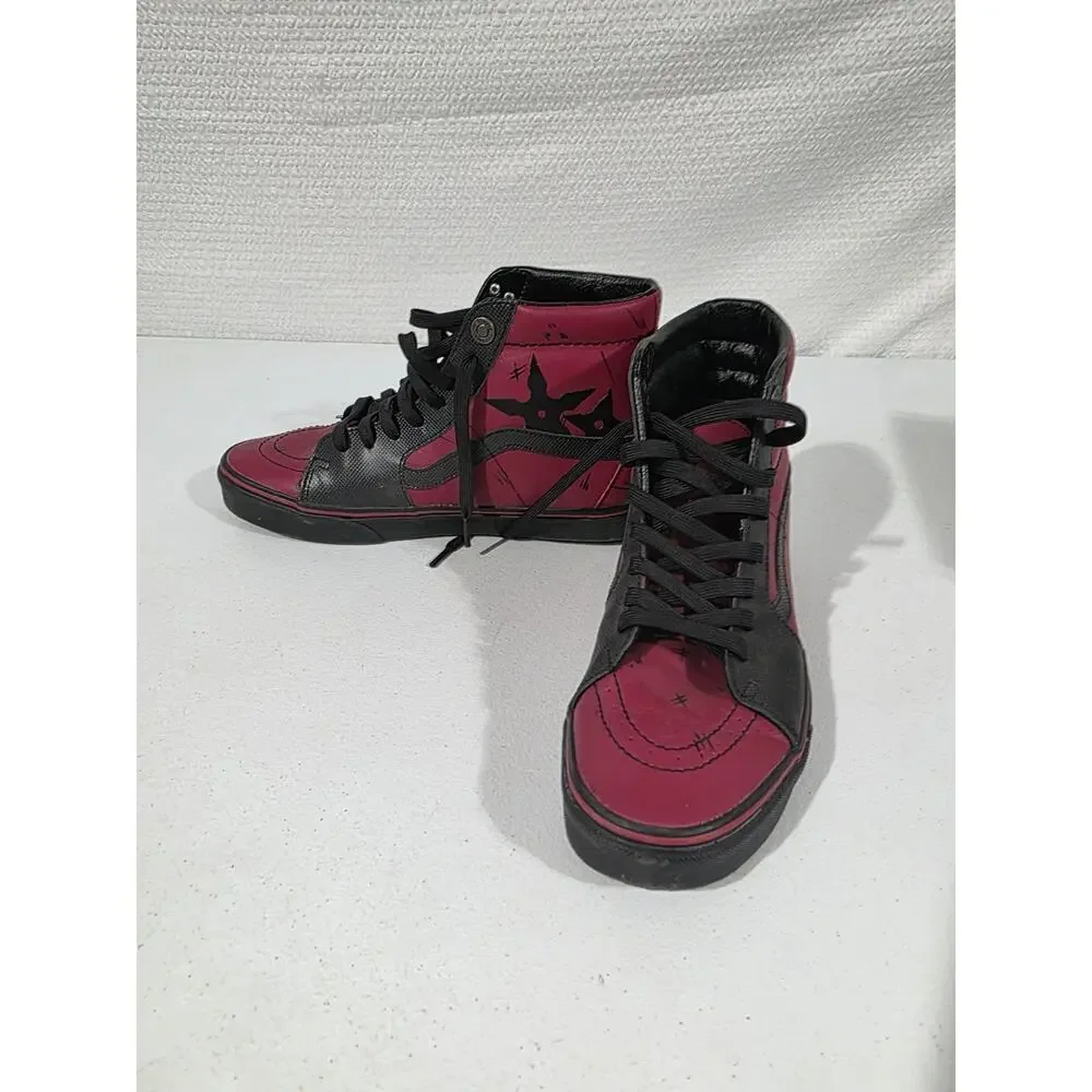 Size 11 - VANS Marvel x SK8- High Unisex Deadpool/Black Trainers Sneakers 721356